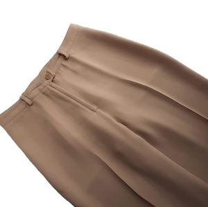 BCBGMaxAzria Tan Wide Leg Dress Pants